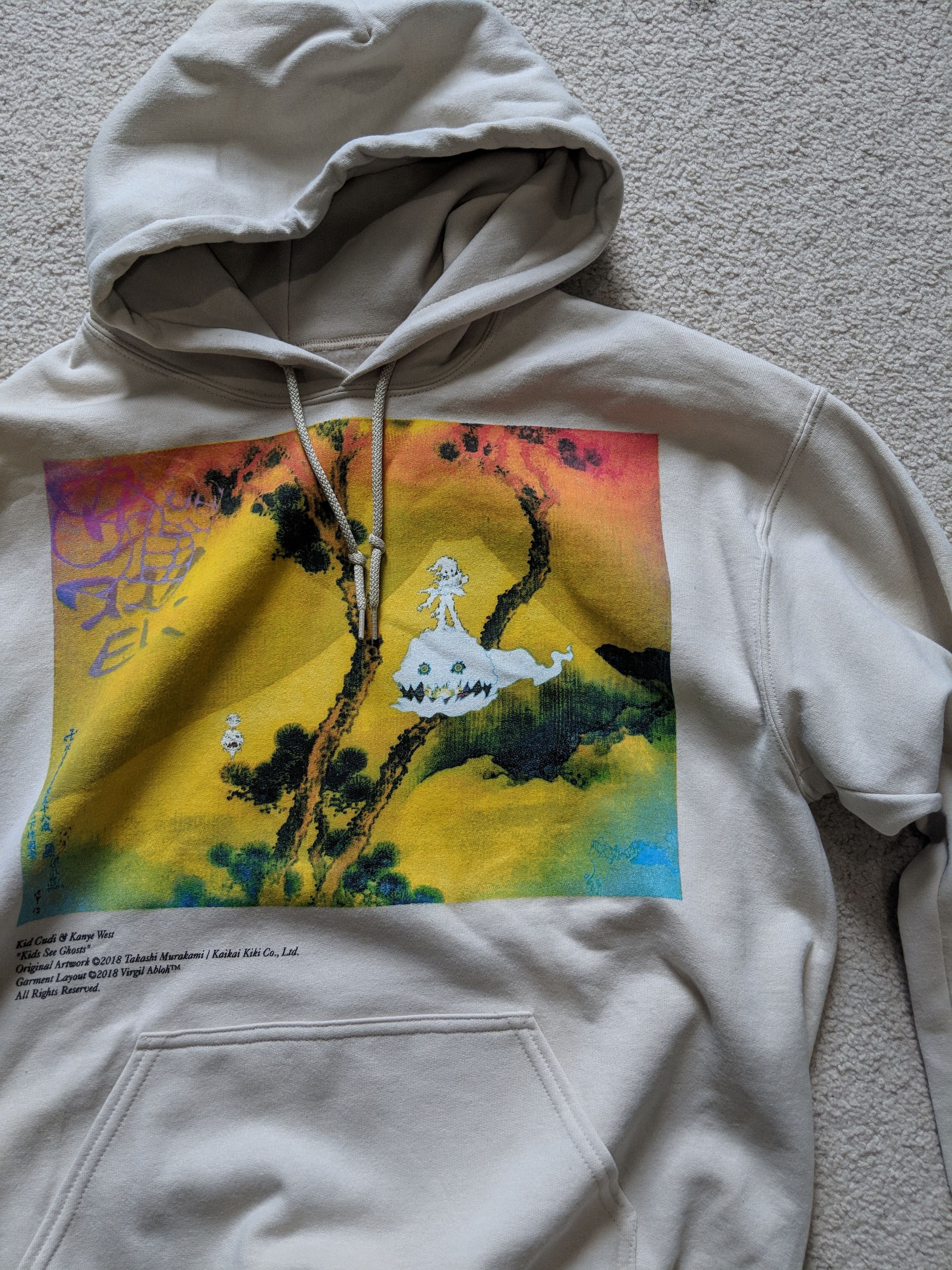 Kanye West × Kid Cudi × Takashi Murakami Kids See Ghosts Listening Party Hoodie V2 Size US L / EU 52-54 / 3 - 2 Thumbnail