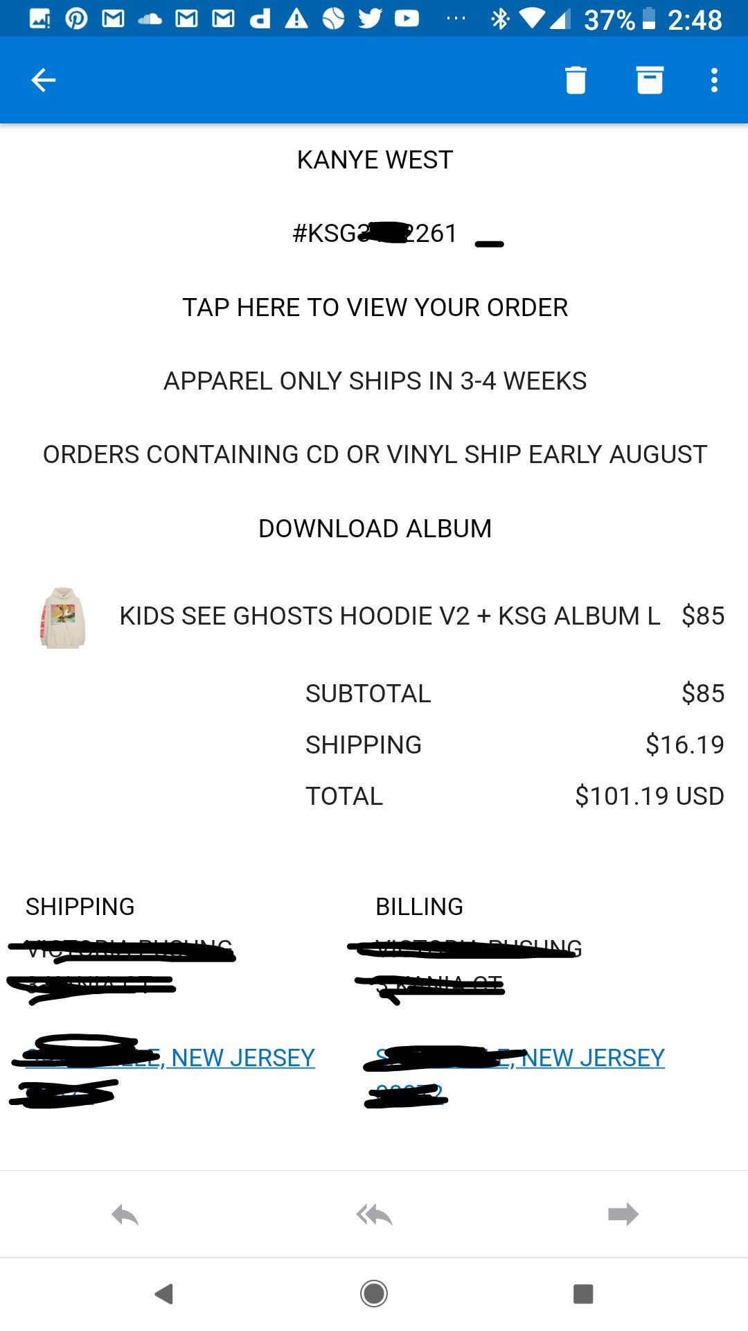 Kanye West × Kid Cudi × Takashi Murakami Kids See Ghosts Listening Party Hoodie V2 Size US L / EU 52-54 / 3 - 4 Thumbnail