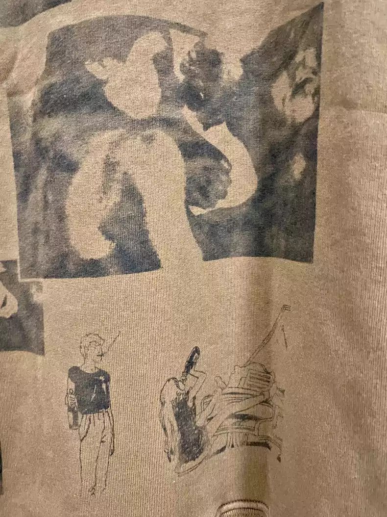 Enfants Riches Deprimes Enfants Riches Deprimes Brown Pictorial Girl Comic Sweater Size US L / EU 52-54 / 3 - 4 Thumbnail