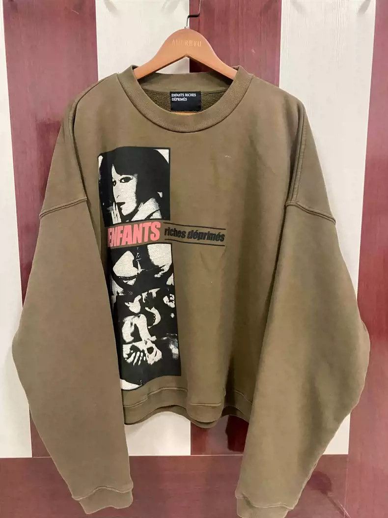 Enfants Riches Deprimes Enfants Riches Deprimes Brown Pictorial Girl Comic Sweater Size US L / EU 52-54 / 3 - 6 Thumbnail