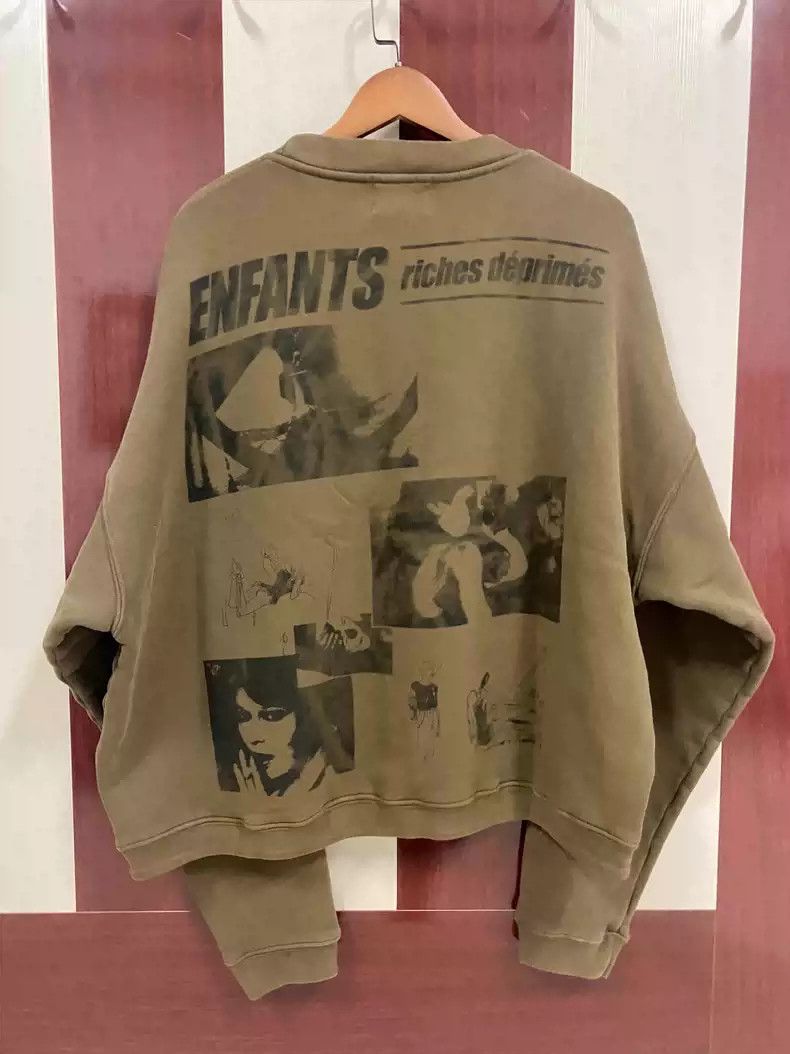 Enfants Riches Deprimes Enfants Riches Deprimes Brown Pictorial Girl Comic Sweater Size US L / EU 52-54 / 3 - 2 Thumbnail
