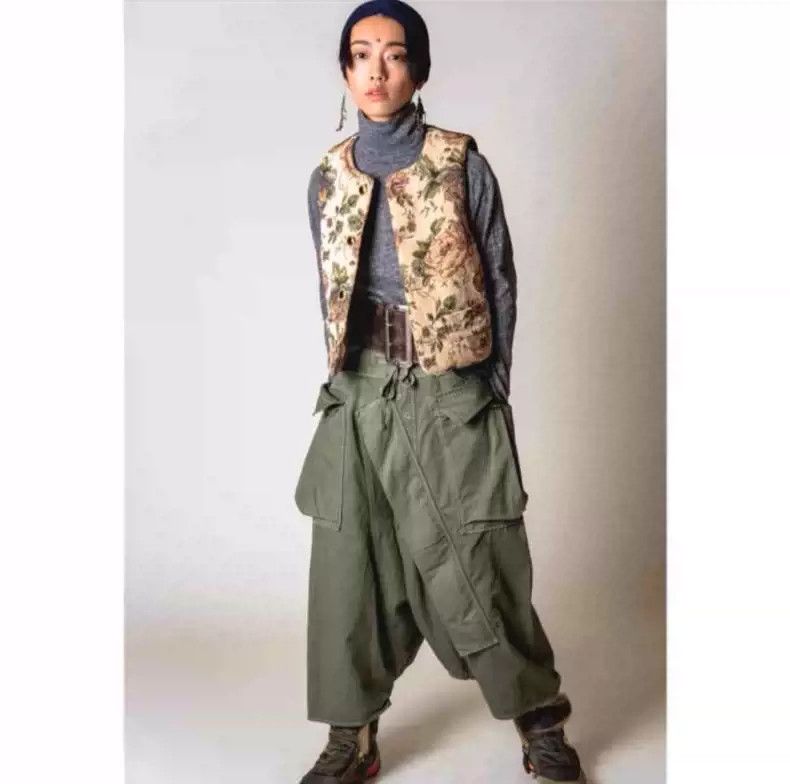 Kapital Kapital sleeper pants washed batik zipper overalls sleeping bag military pants Size US 34 / EU 50 - 7 Thumbnail
