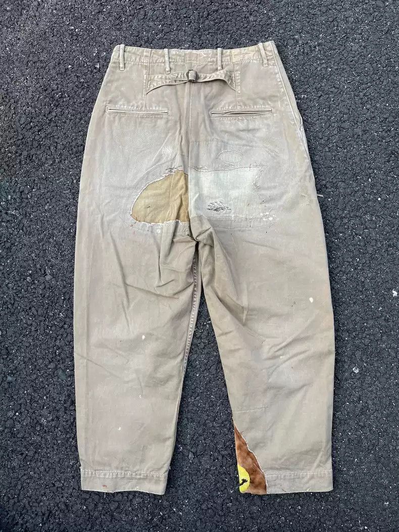 Kapital Kapital's early smiling face destroyed patch pants Size US 32 / EU 48 - 2 Thumbnail