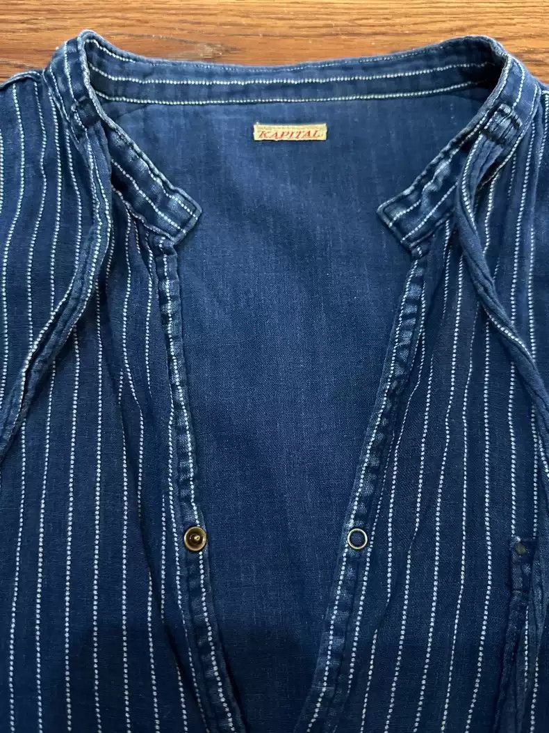 Kapital Kapital blue striped blouse Size US L / EU 52-54 / 3 - 2 Thumbnail