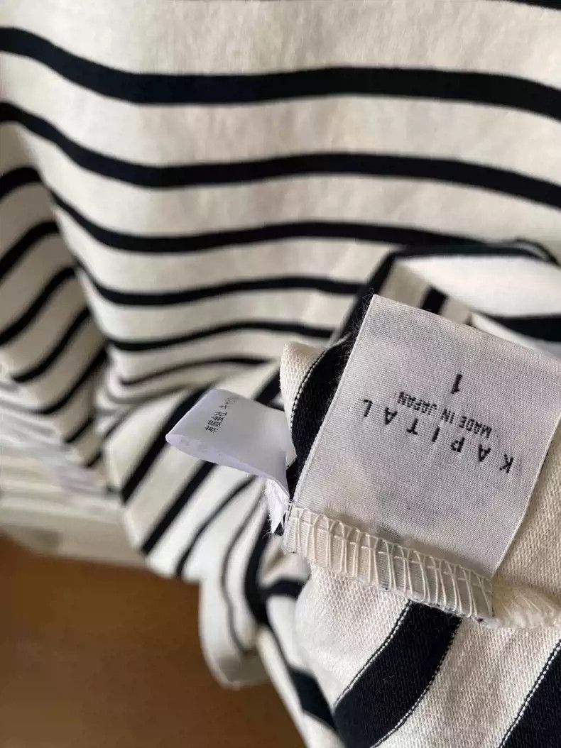 Kapital Kapital striped smiley face t Size US S / EU 44-46 / 1 - 3 Thumbnail