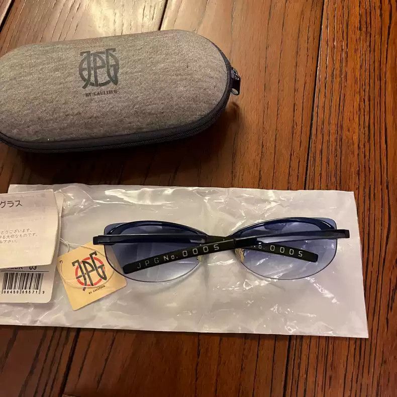 Jean Paul Gaultier Blue sunglasses.
