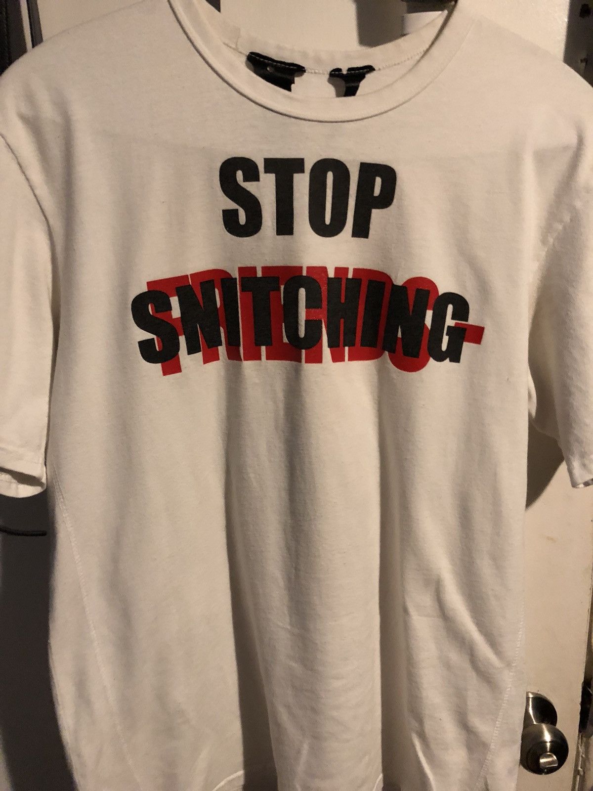 Vlone Stop Snitching No Cap T-Shirt 