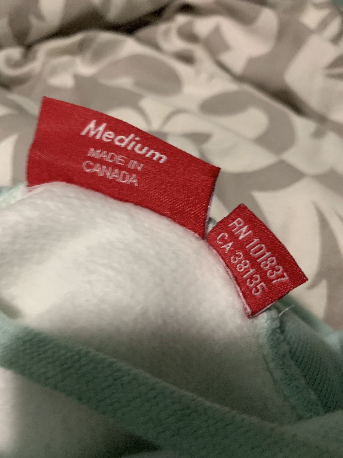 Supreme Blocked Hoodie Ice Blue Tops