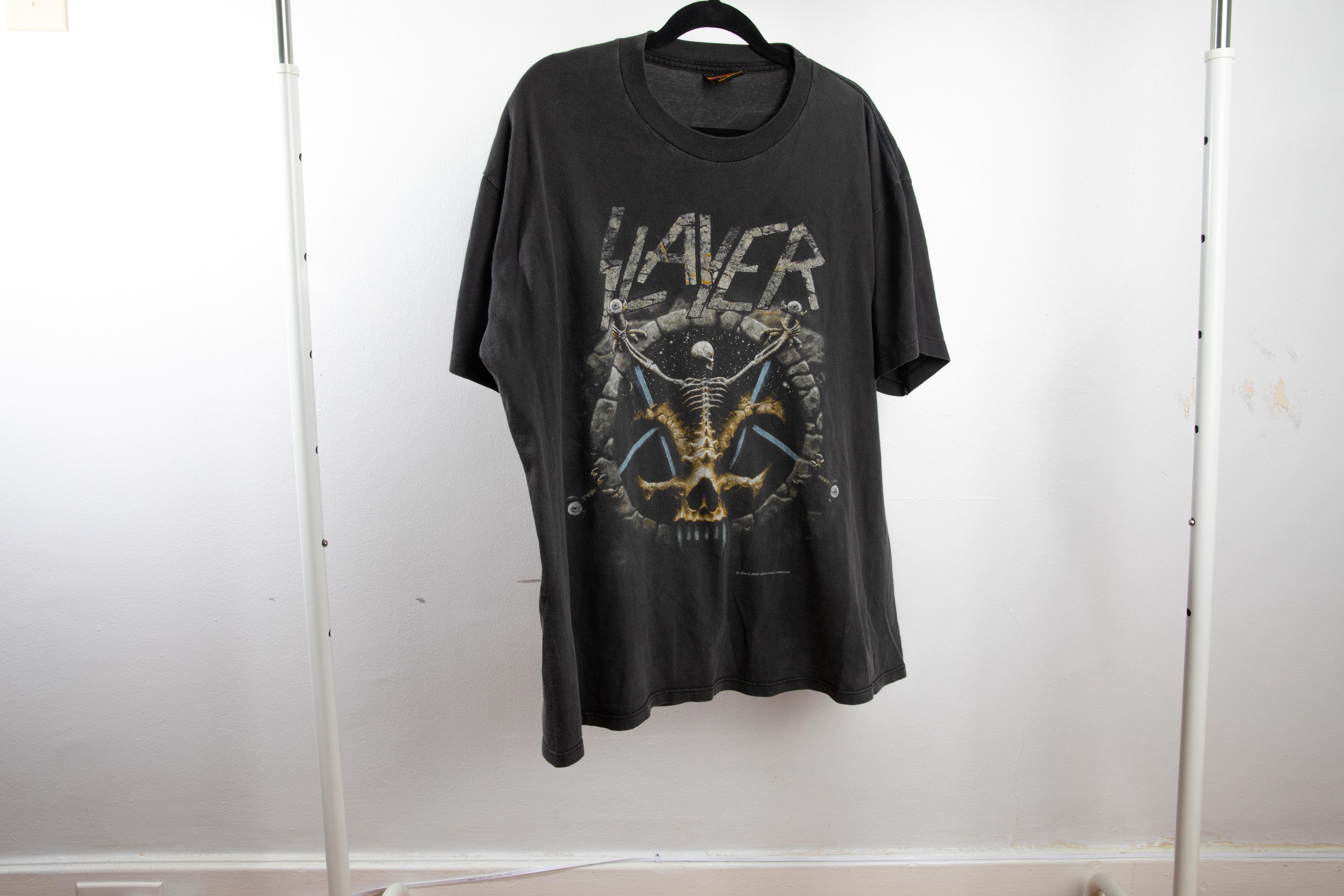 Vintage RARE 1994 Slayer Divine Intervention T Shirt | Grailed