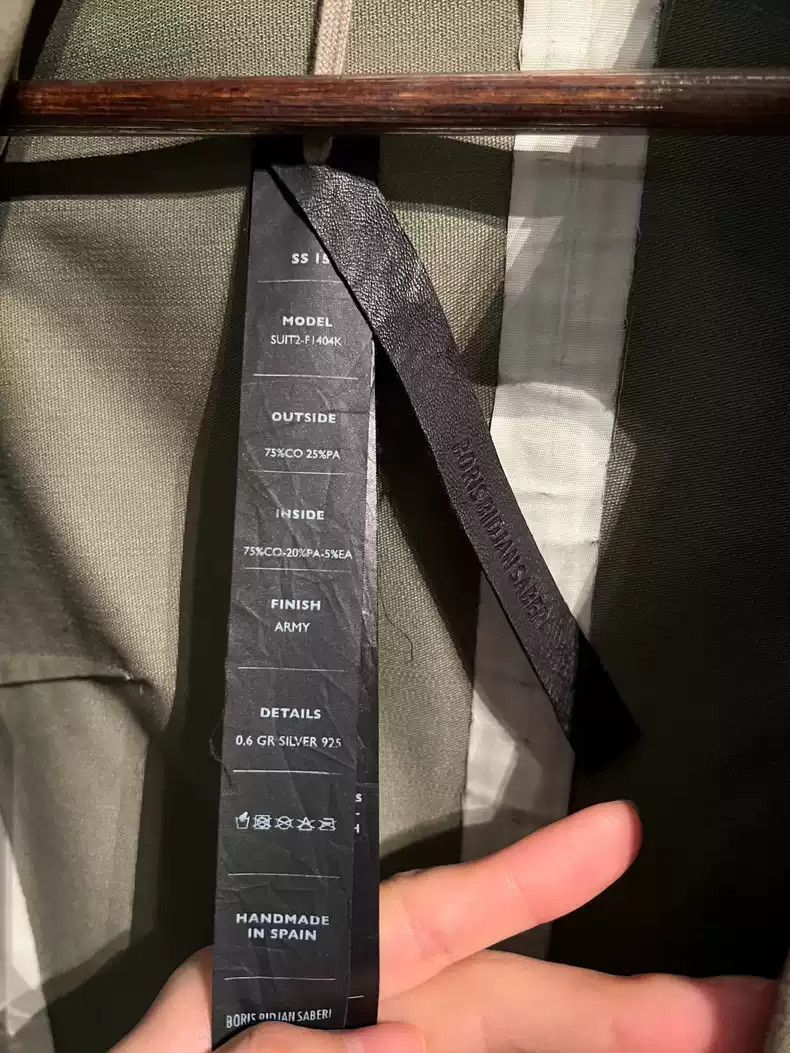 Boris Bidjan Saberi boris bidjan saberi Stand-up collar suit jacket Size US L / EU 52-54 / 3 - 4 Thumbnail