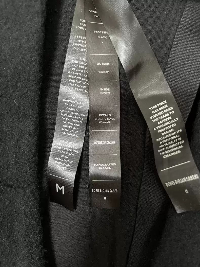 Boris Bidjan Saberi boris bidjan saberi Main line Taoist coat black coat Size US M / EU 48-50 / 2 - 4 Thumbnail