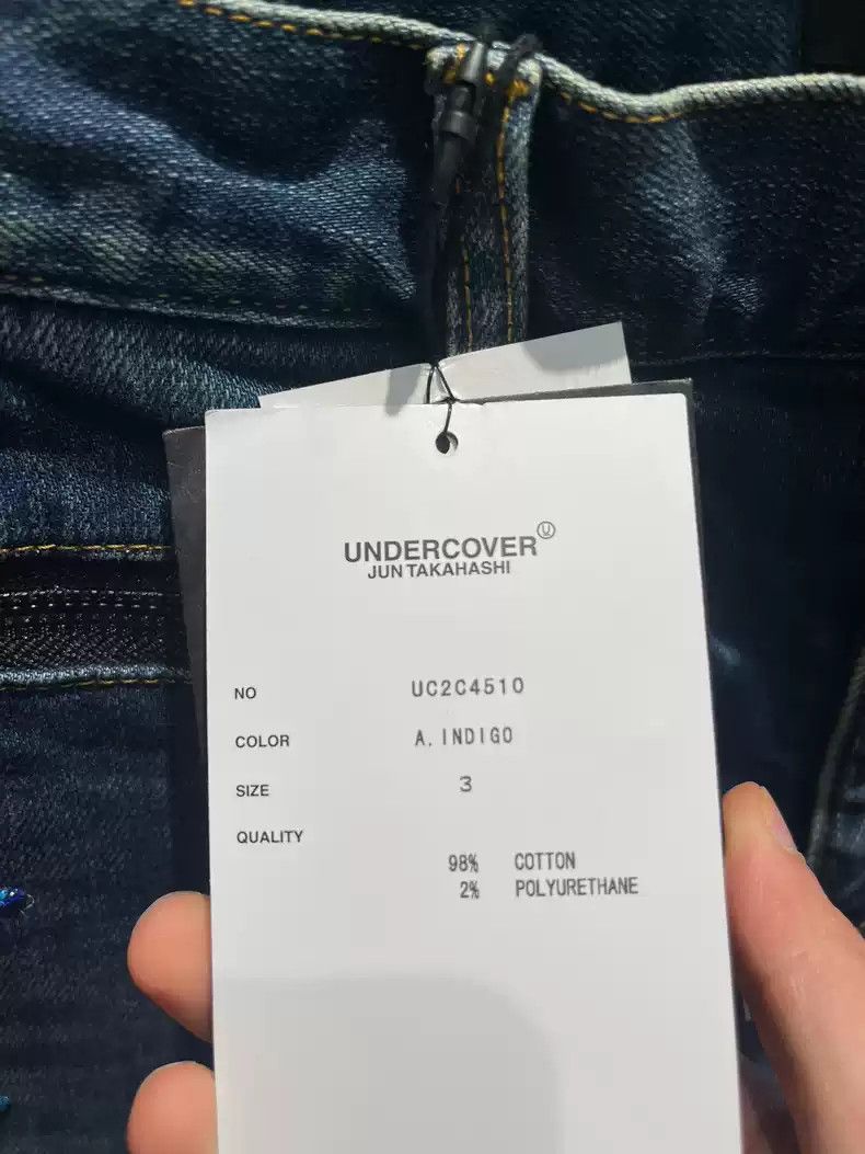 Undercover Undercover Classic ghost hand blue jeans Size US 34 / EU 50 - 9 Thumbnail