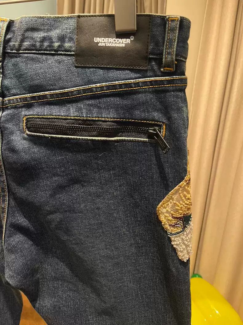 Undercover Undercover Classic ghost hand blue jeans Size US 34 / EU 50 - 6 Thumbnail