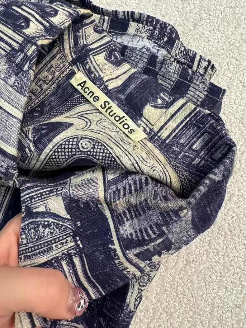 Acne Studios Acne Studios Painting architectural style shirts Size US S / EU 44-46 / 1 - 7 Thumbnail