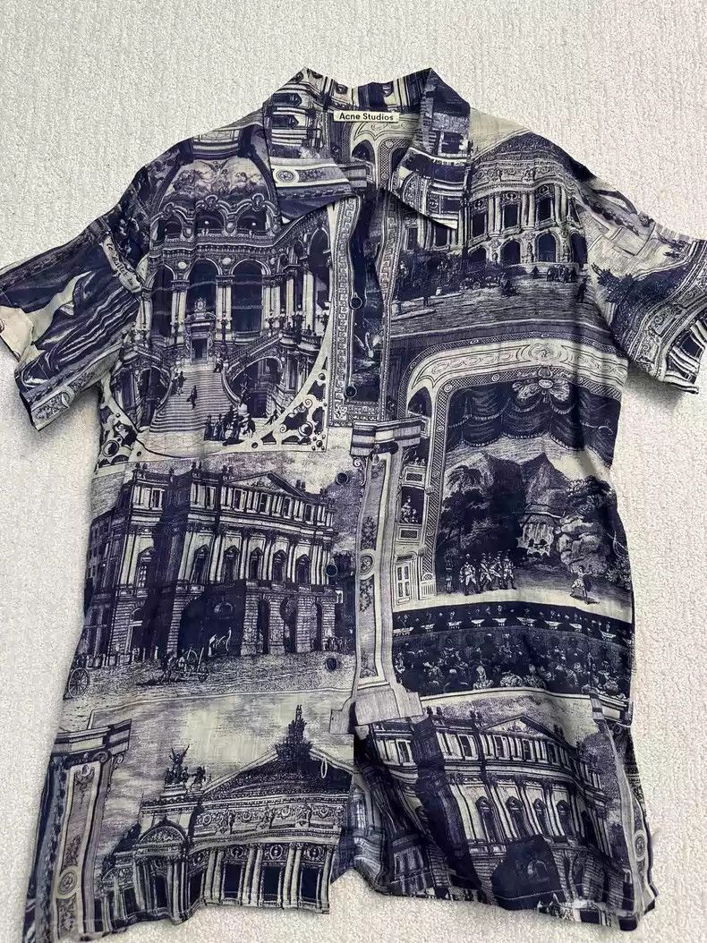 Acne Studios Acne Studios Painting architectural style shirts Size US S / EU 44-46 / 1 - 2 Thumbnail