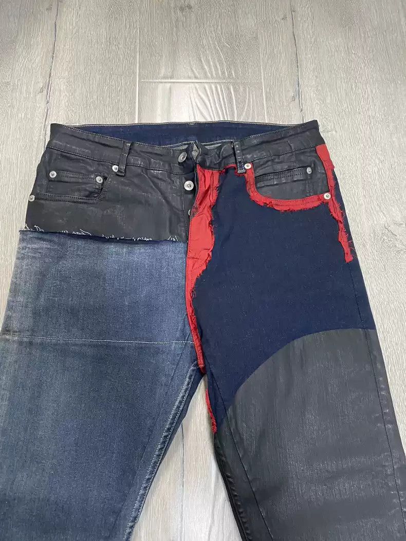 Rick Owens Rickowens drkshdw color matching stitching trousers Size US 32 / EU 48 - 2 Thumbnail