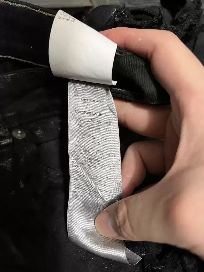 Rick Owens Rick Owens 23SS Detroit cut Double Ribbon Jeans with Erosion and Destruction Coating Size US 30 / EU 46 - 4 Thumbnail