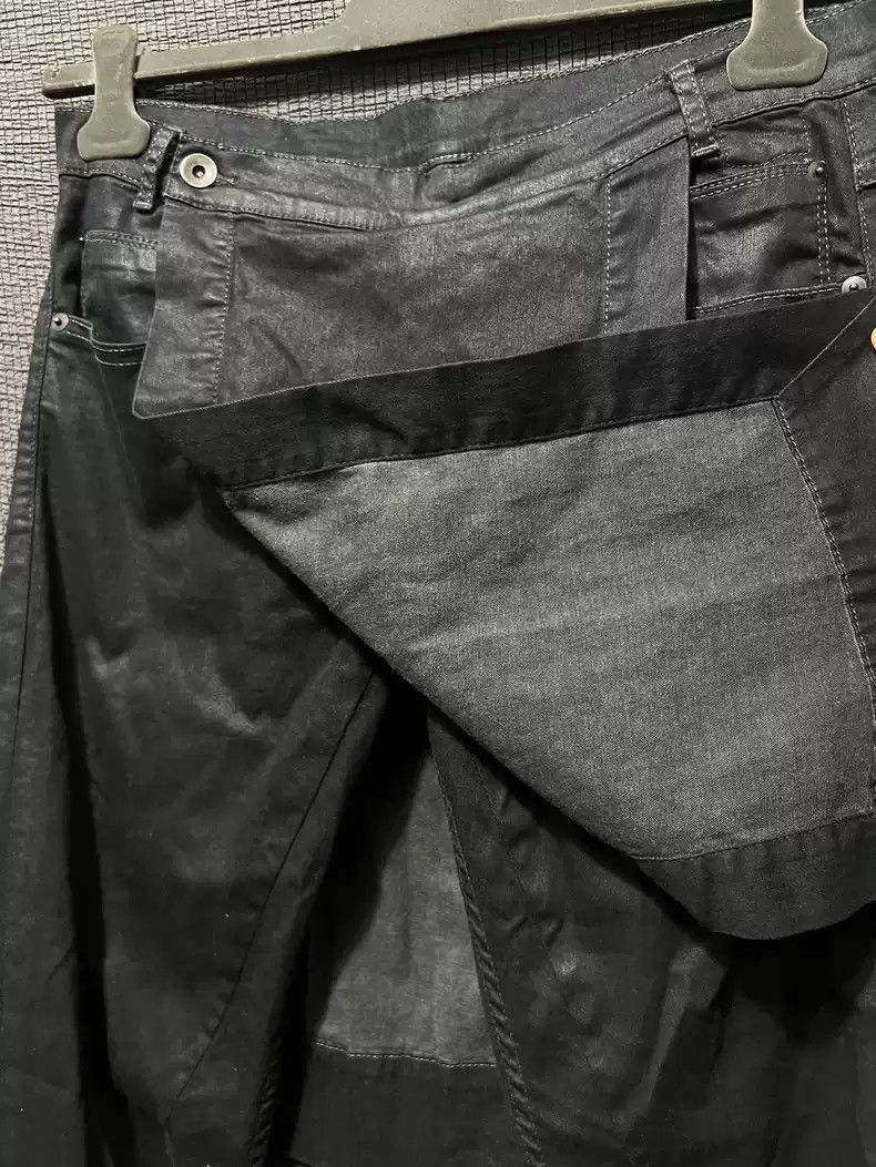 Rick Owens Rickowens 14ss brushed wax elastic denim jacket skirt pants Rick Owens jacket jeans Size US 30 / EU 46 - 6 Thumbnail