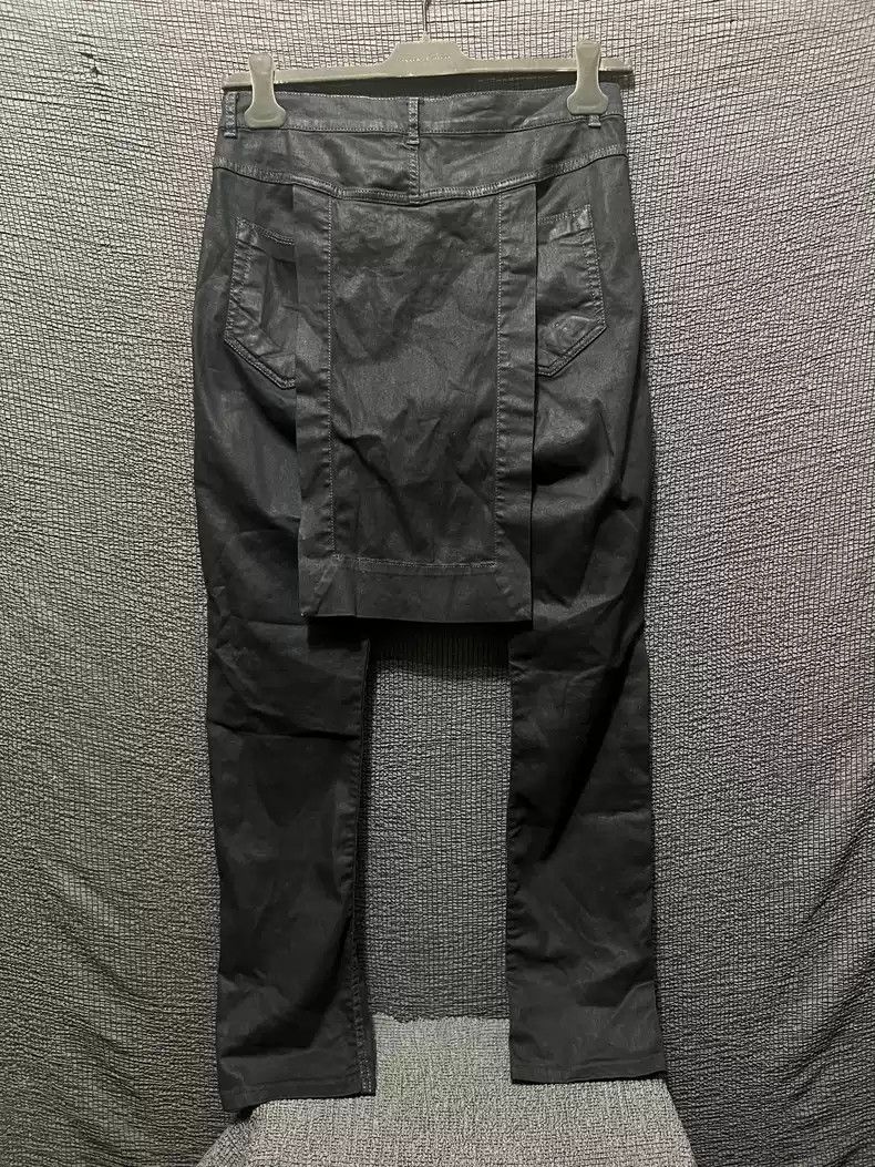 Rick Owens Rickowens 14ss brushed wax elastic denim jacket skirt pants Rick Owens jacket jeans Size US 30 / EU 46 - 2 Thumbnail