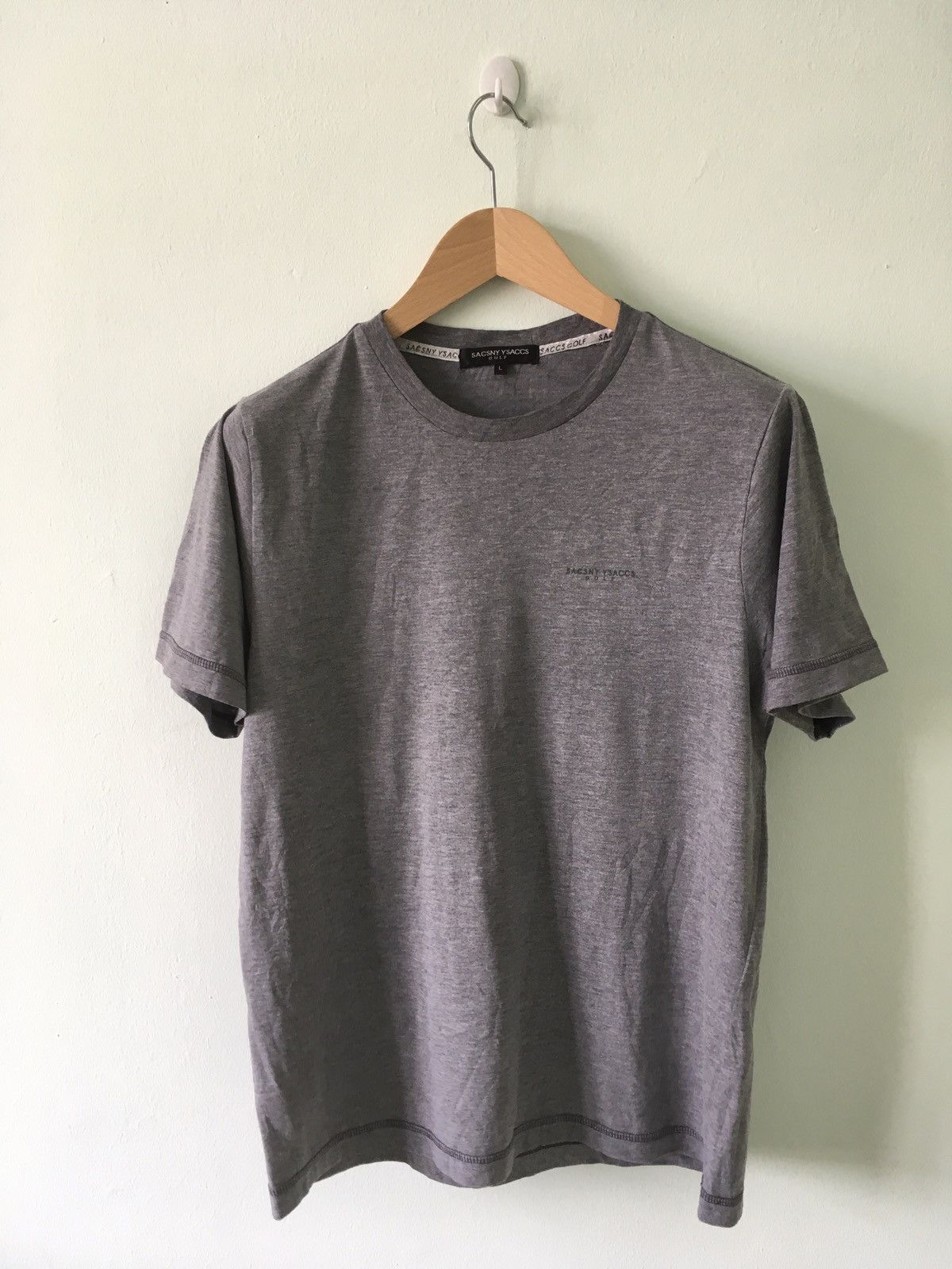 Yohji Yamamoto Sacsny Y'saccs Golf by Yohji Yamamoto Grey Plain Shirt Size US L / EU 52-54 / 3 - 1 Thumbnail