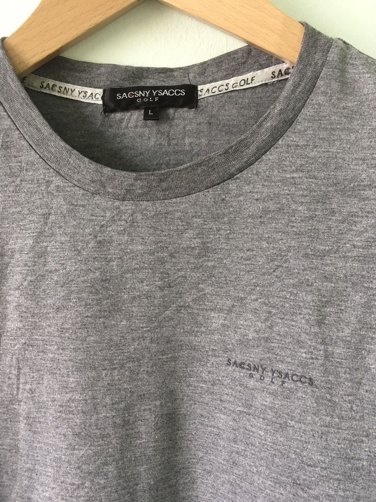 Yohji Yamamoto Sacsny Y'saccs Golf by Yohji Yamamoto Grey Plain Shirt Size US L / EU 52-54 / 3 - 2 Thumbnail