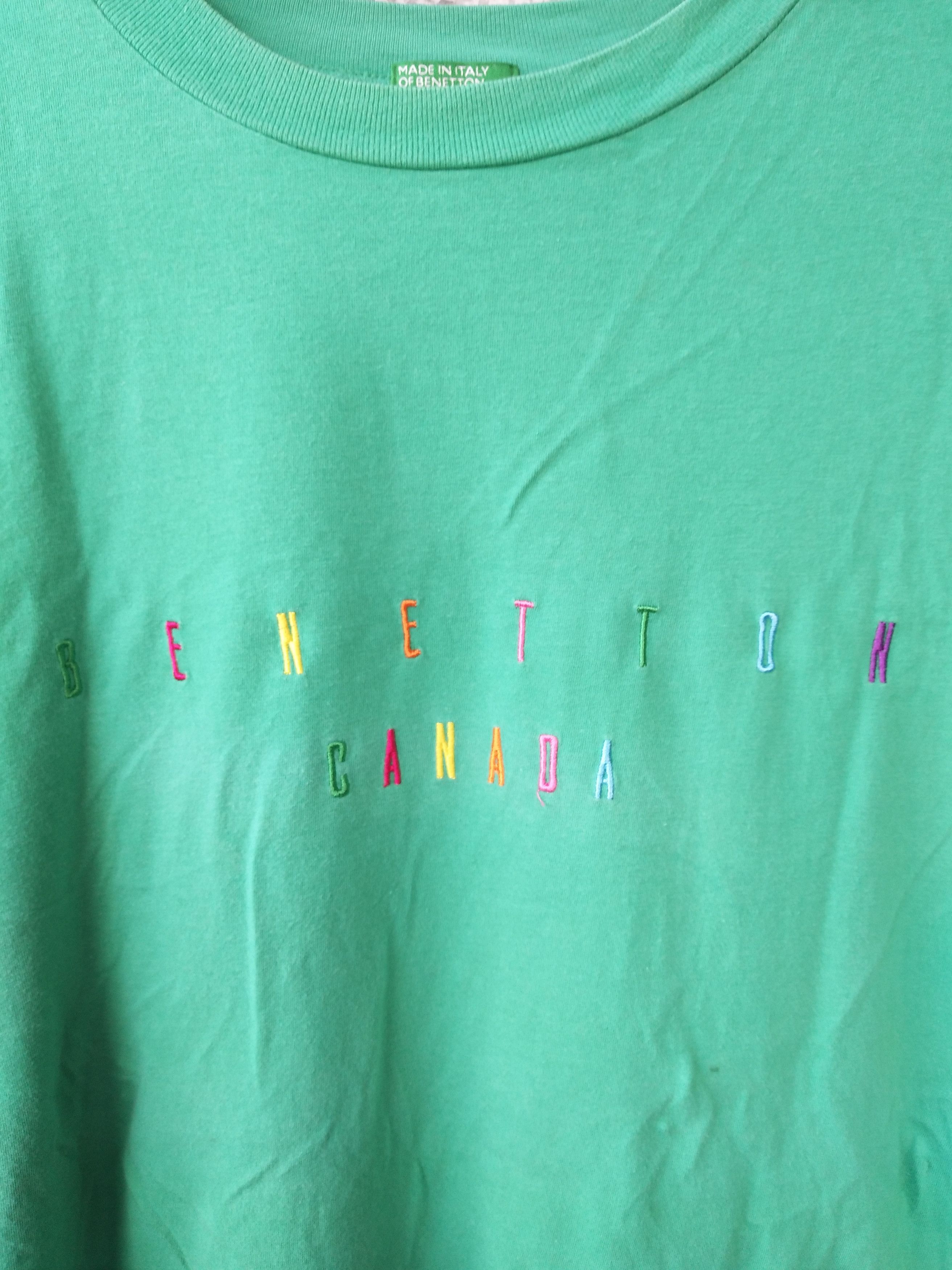 United Colors Of Benetton 🔥 Vtg United Colour of Benetton CANADA embroidery italy Size US L / EU 52-54 / 3 - 3 Thumbnail