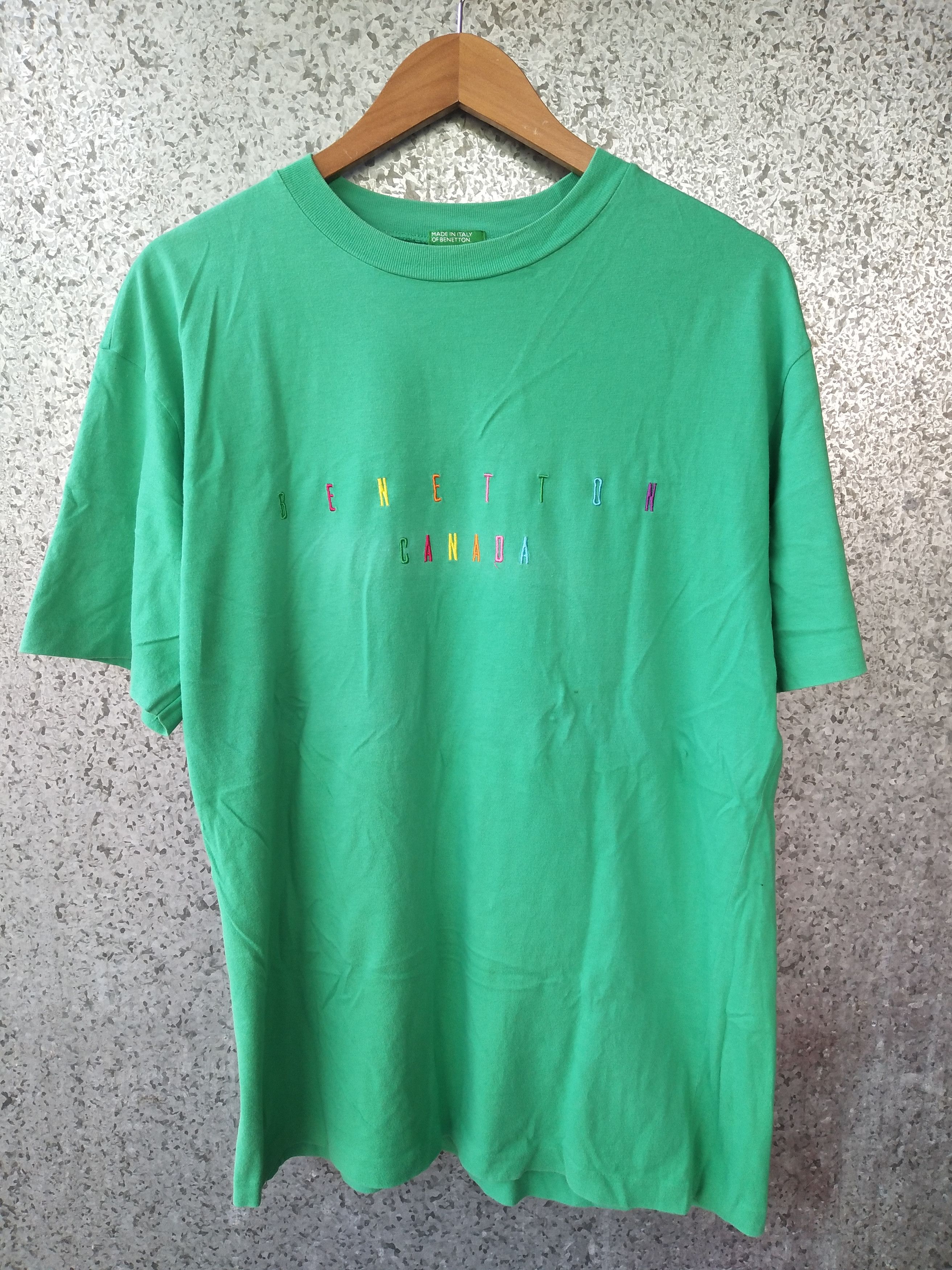 United Colors Of Benetton 🔥 Vtg United Colour of Benetton CANADA embroidery italy Size US L / EU 52-54 / 3 - 1 Thumbnail