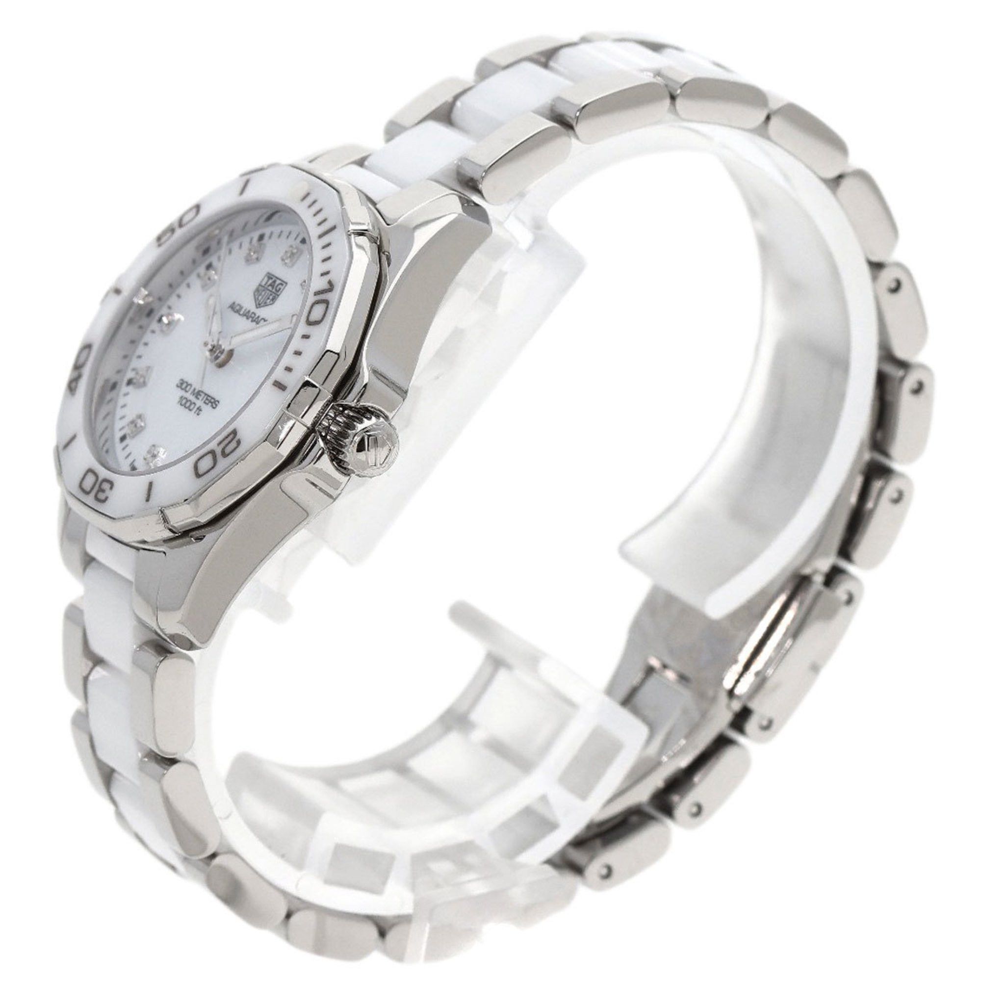 Tag Heuer TAG Heuer WAY141D Aquaracer 11P Diamond Watch Stainless Steel ...