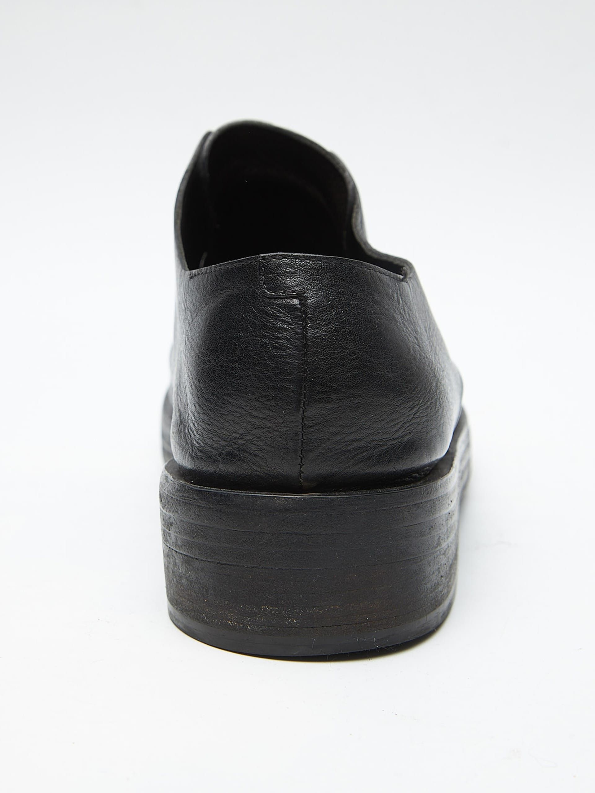 Marsell Black Laceless Leather Derby Shoes Size US 9.5 / EU 42-43 - 6 Thumbnail