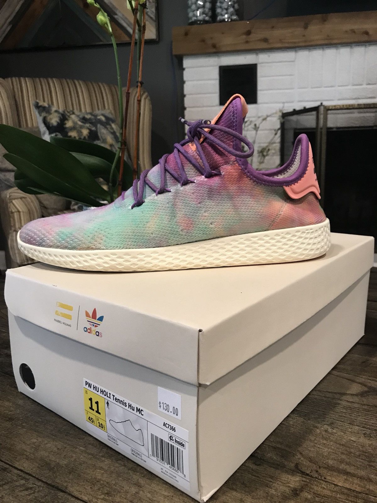 Adidas Pharrell Williams Hu Holi Tie Dye Tennis Shoes Grailed