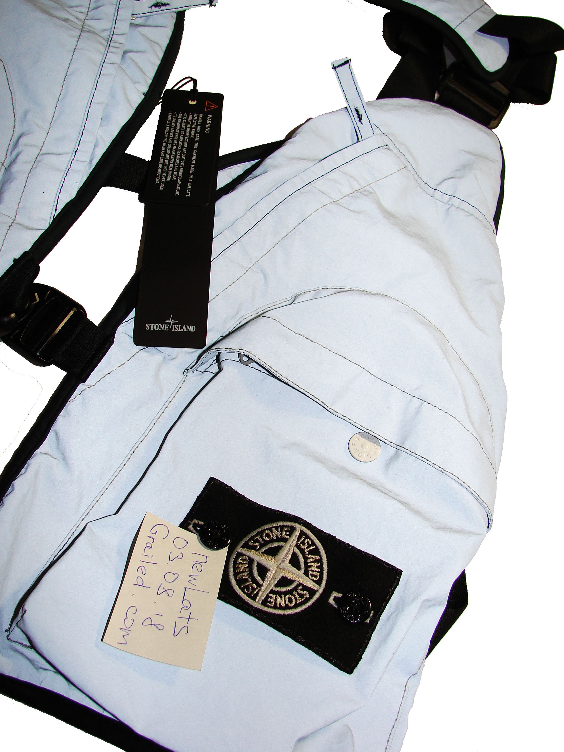 Stone Island Reflective Utility Vest 90299 GARMENT DYED PLATED REFLECTIVE WITH NY JERSEY R New with tags Final Price Final Drop or delete Need Gone Today Grailed