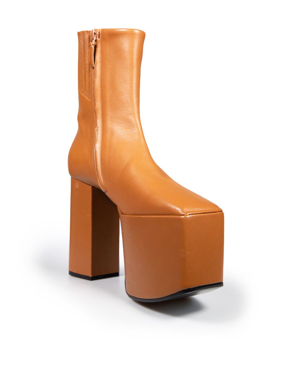 BALENCIAGA 25S BOOTS PLATFORM HEEL IN BROWN SUEDE STYLE 4