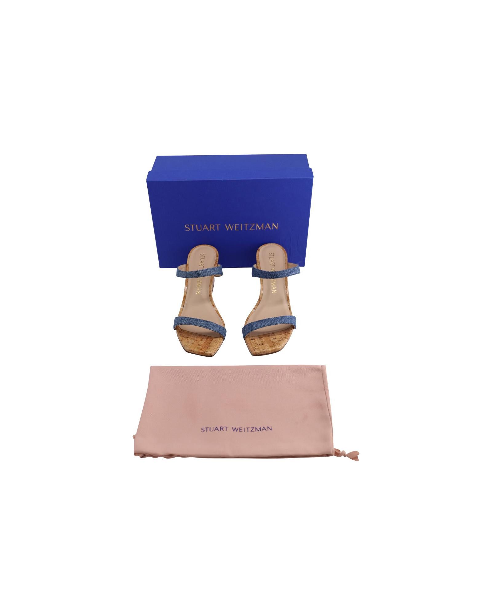 Stuart Weitzman Dayna Demi Wedge in Natural