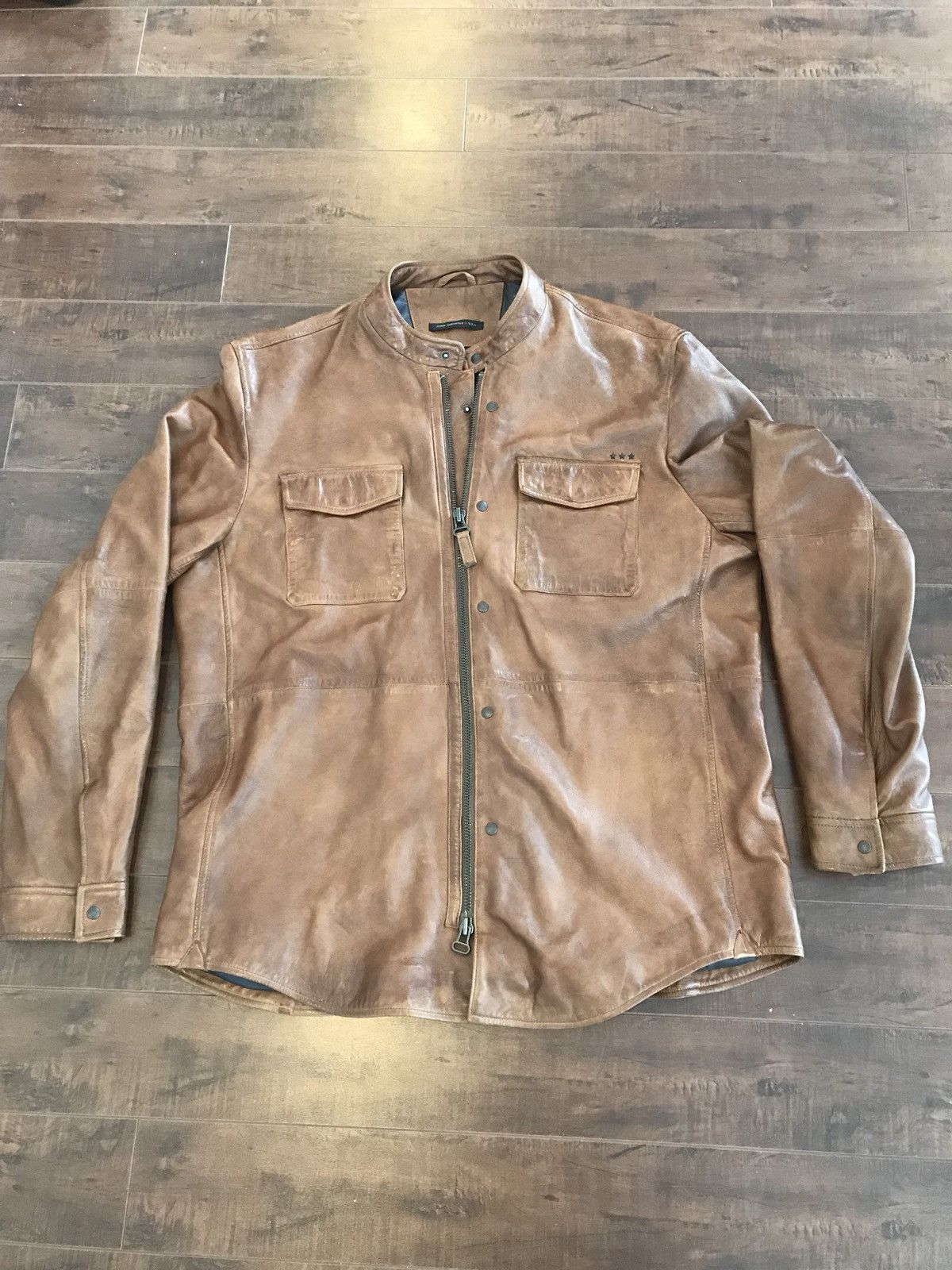 John Varvatos Ribbon Collar Shirt-style Jacket Size US XXL / EU 58 / 5 - 1 Thumbnail