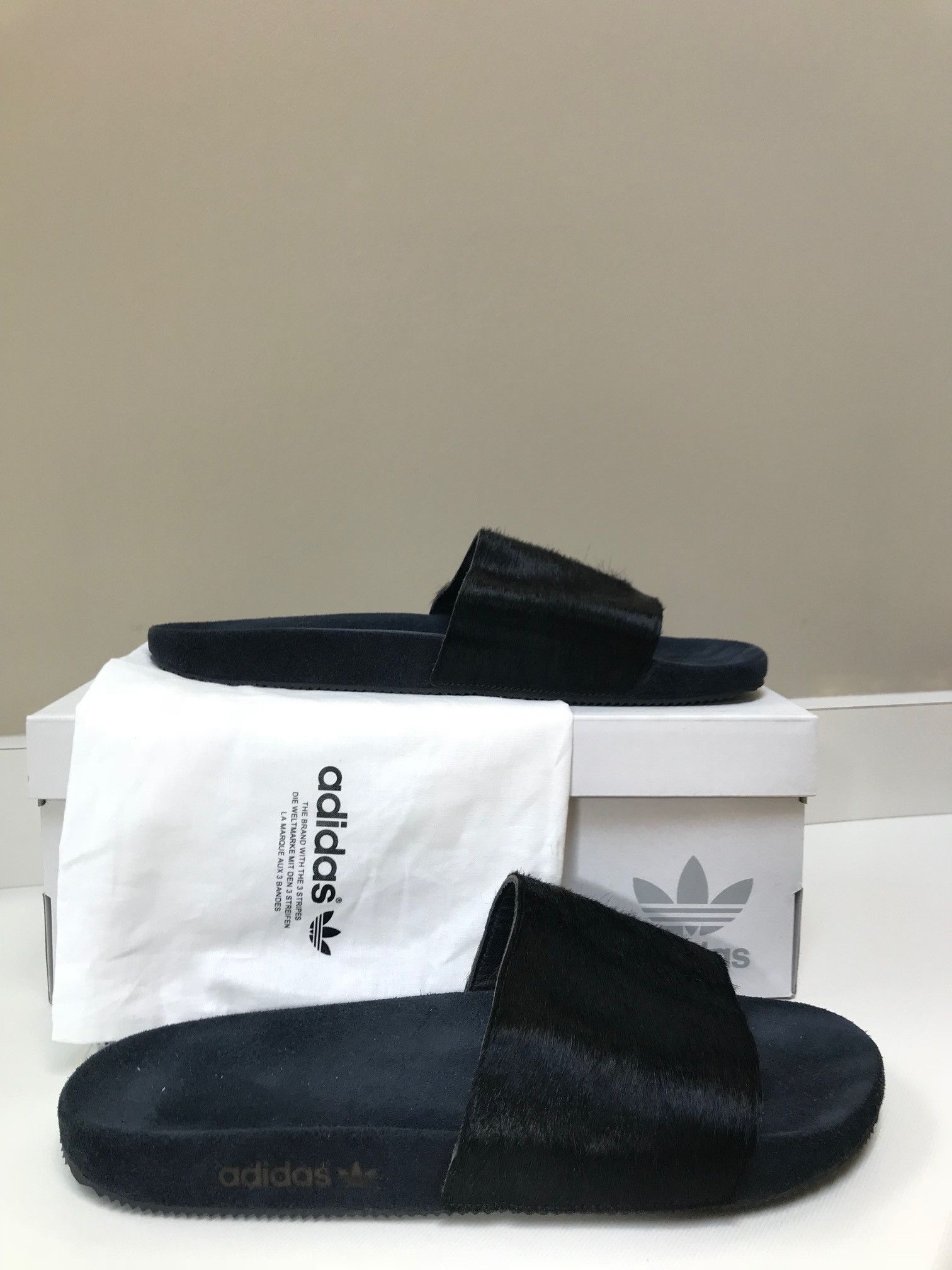 Adidas Mi Adilette Premium Pony Hair Slide Grailed