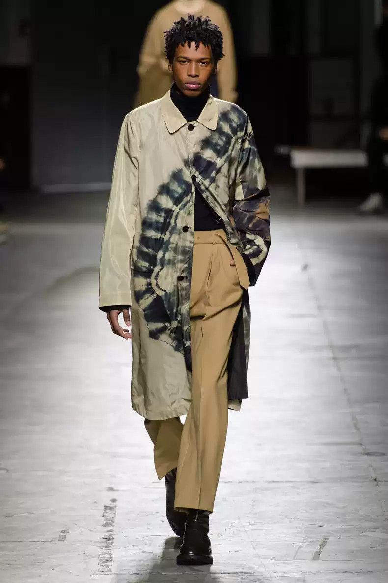 Dries Van Noten Dries van noten 19aw tie-dye printed double-sided trench coat Size US L / EU 52-54 / 3 - 2 Thumbnail