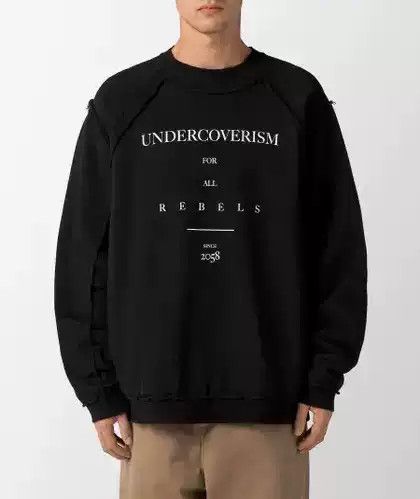 Undercover UNDERCOVERISM undercover Takahashi shield senior branch men's letter logo round neck jumper hoodie Size US L / EU 52-54 / 3 - 4 Thumbnail