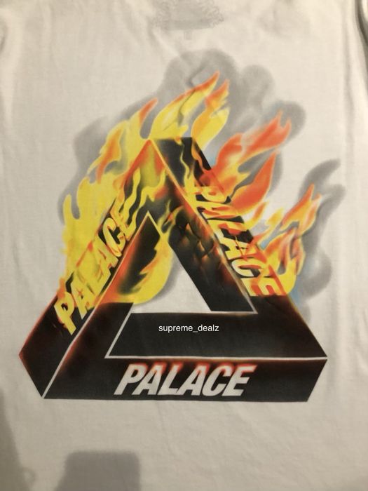 Palace best sale fire tee