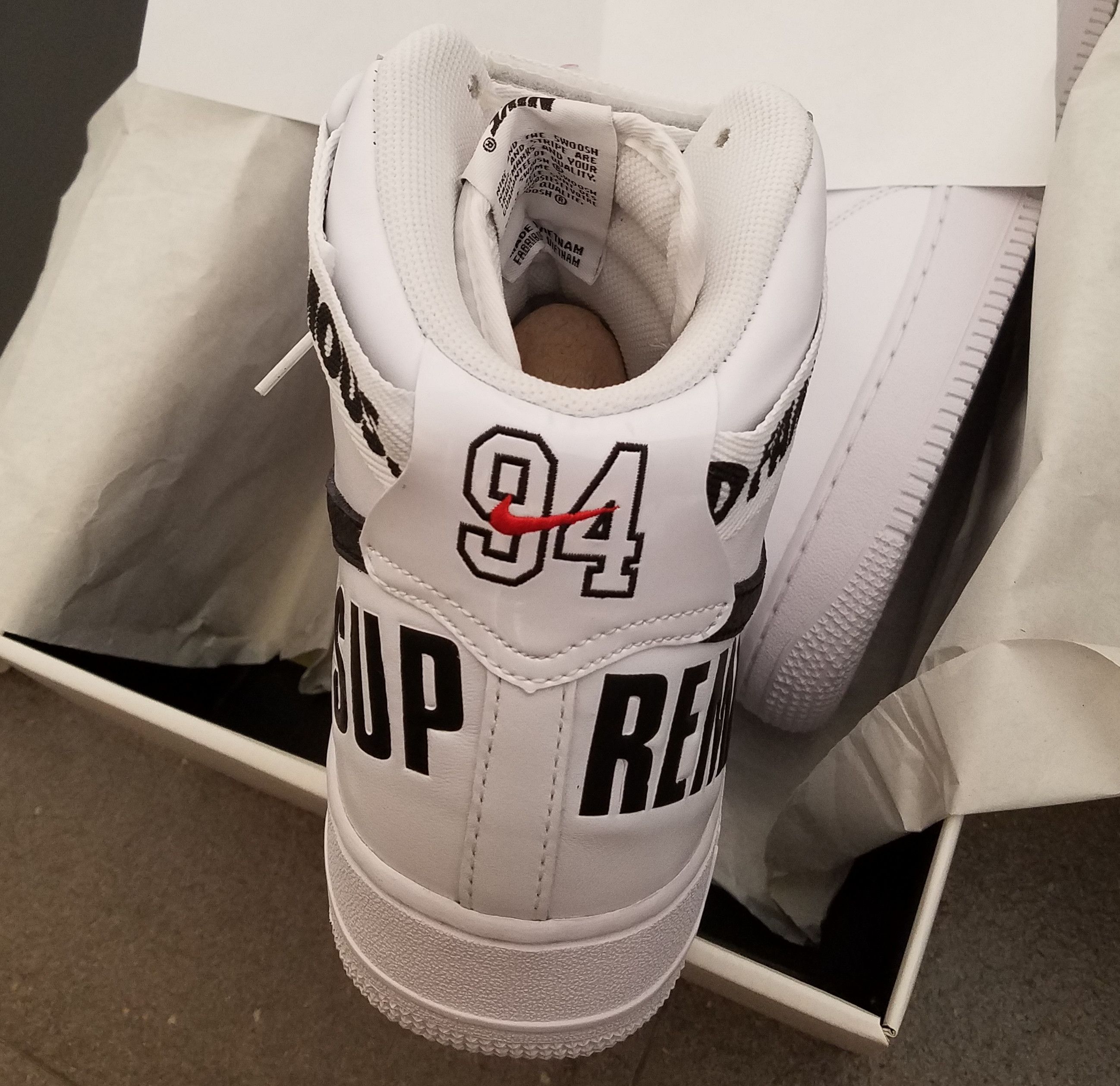 supreme nba af1 white