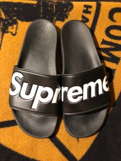 Supreme Slides Sandals Black Authentic w Receipt NEW 11 SS 2014