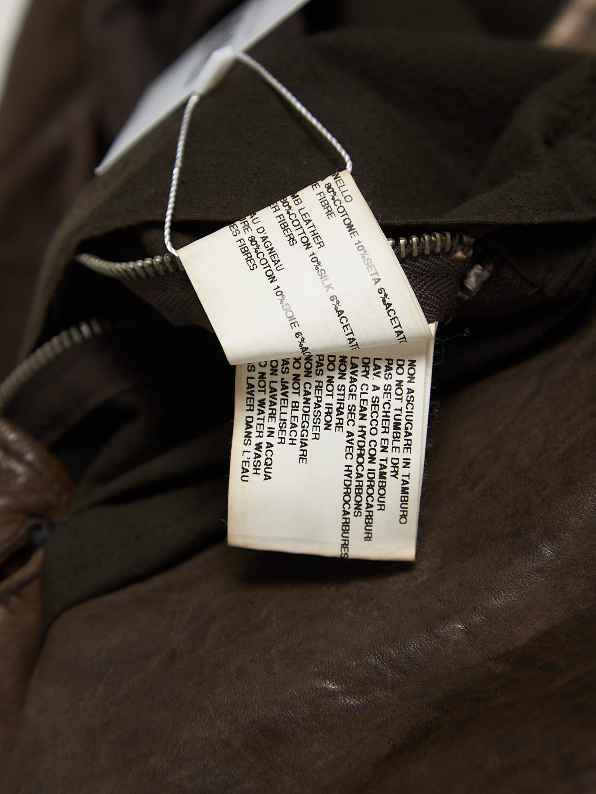 Rick Owens Brown Single Breasted Buttoned Leather Jacket Size US XL / EU 56 / 4 - 5 Thumbnail