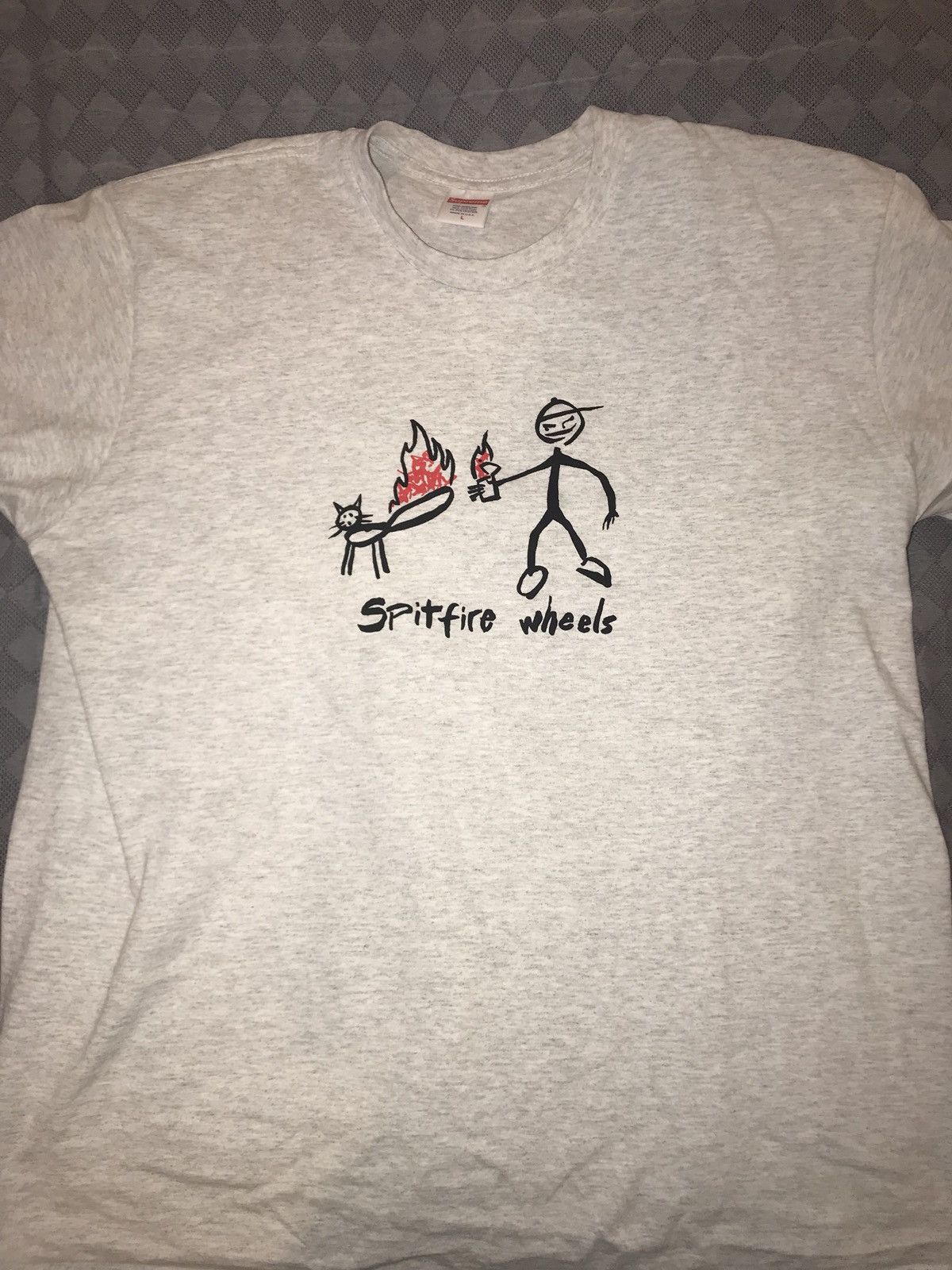 Supreme Spitfire Cat T shirt Tops