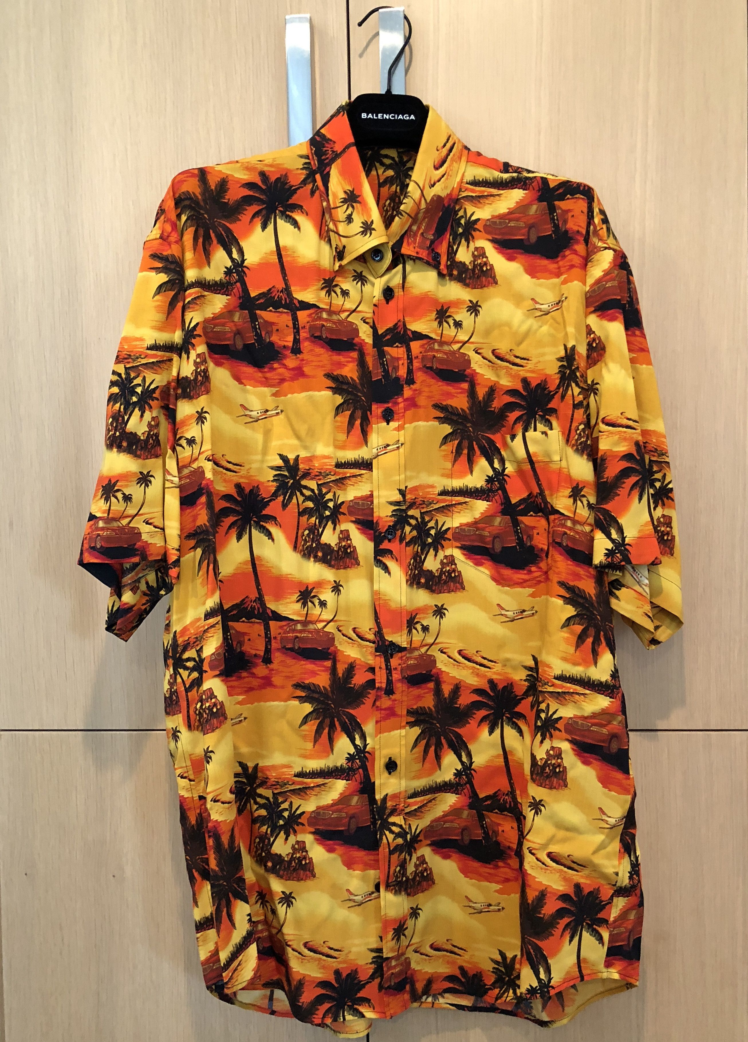 Balenciaga hawaiian shirt online