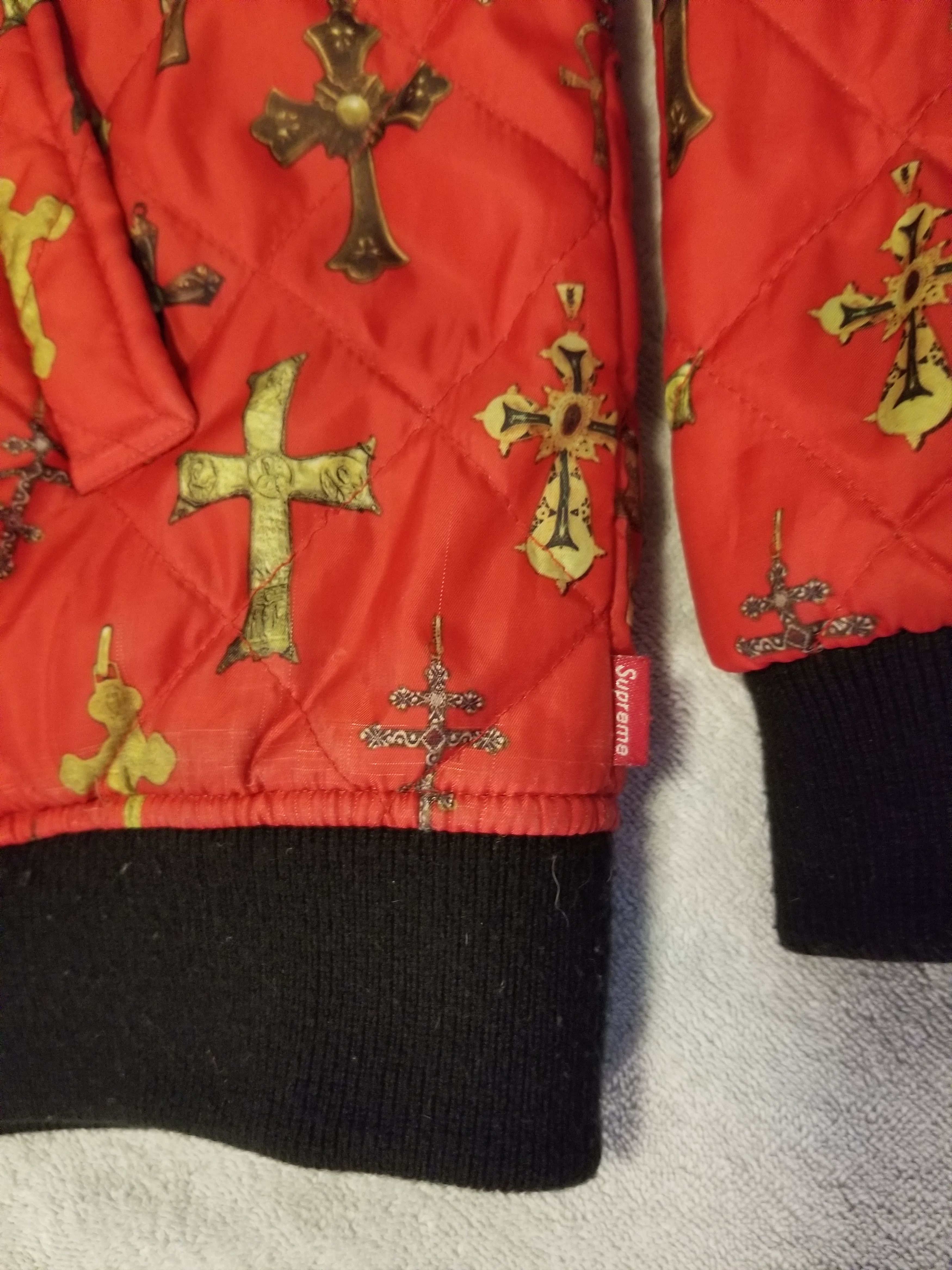 Supreme Supreme cross bomber rare sz M jacket coat | Grailed