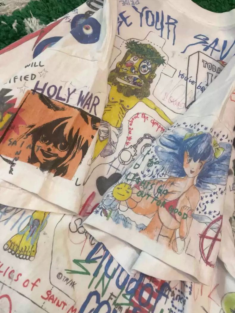 Saint Michael saint michael x Murakami Takashi made old graffiti. Size US XL / EU 56 / 4 - 8 Thumbnail
