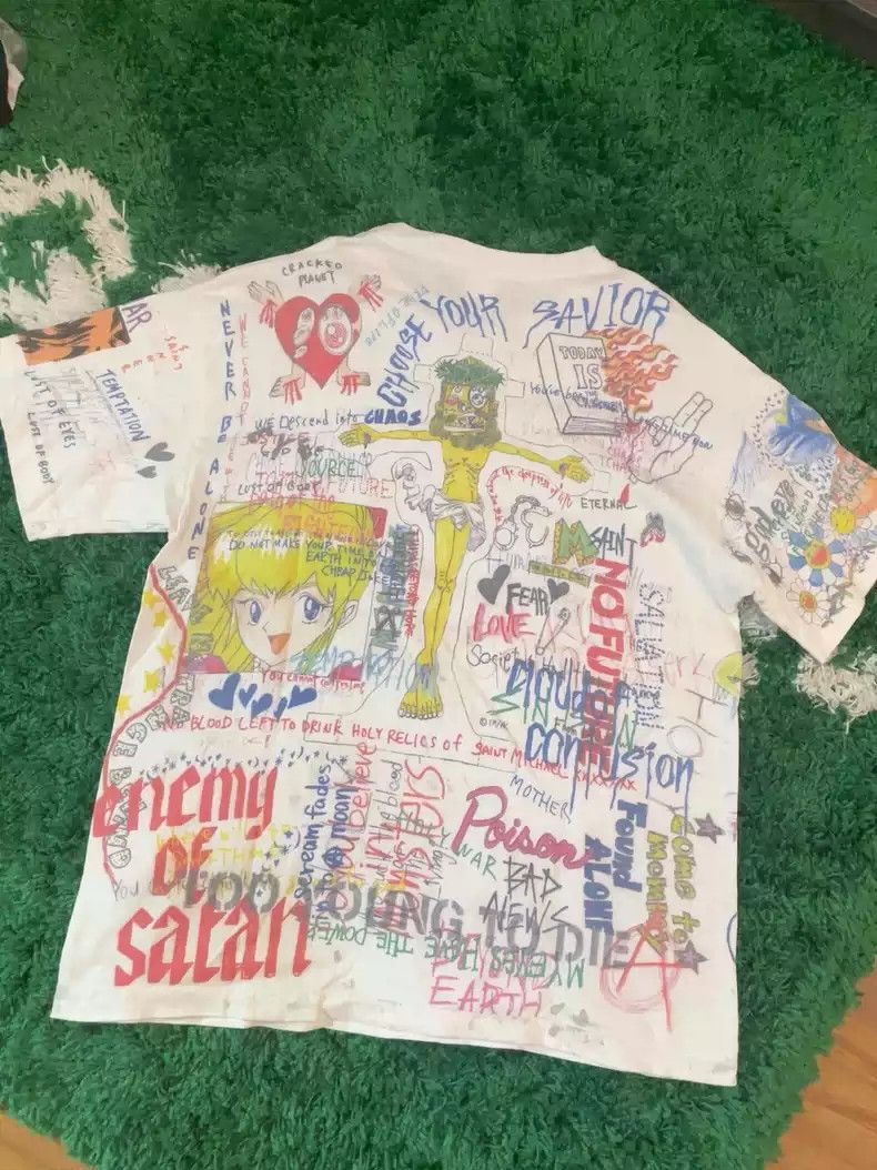 Saint Michael saint michael x Murakami Takashi made old graffiti. Size US XL / EU 56 / 4 - 6 Thumbnail
