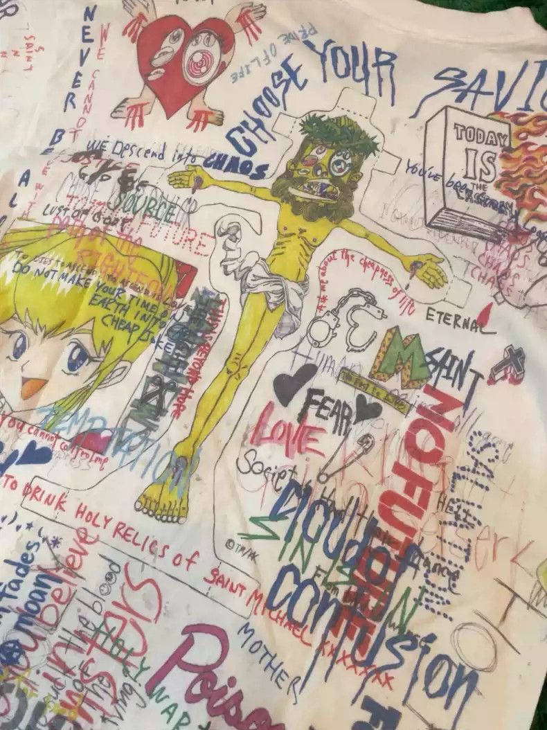Saint Michael saint michael x Murakami Takashi made old graffiti. Size US XL / EU 56 / 4 - 7 Thumbnail