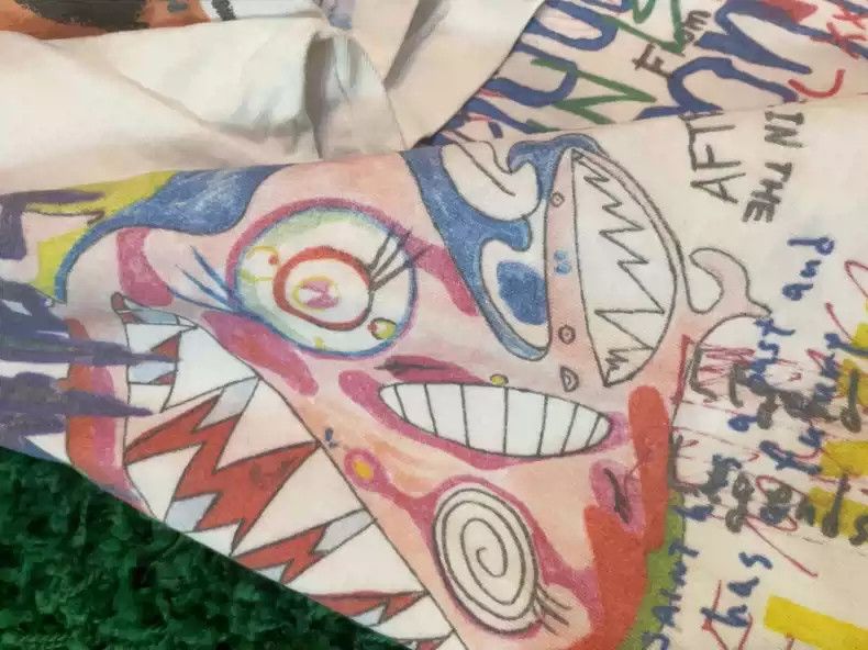 Saint Michael saint michael x Murakami Takashi made old graffiti. Size US XL / EU 56 / 4 - 9 Thumbnail