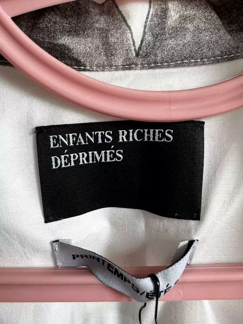 Enfants Riches Deprimes enfants riches deprimesWhite hand-painted graffiti shirt Size US S / EU 44-46 / 1 - 3 Thumbnail