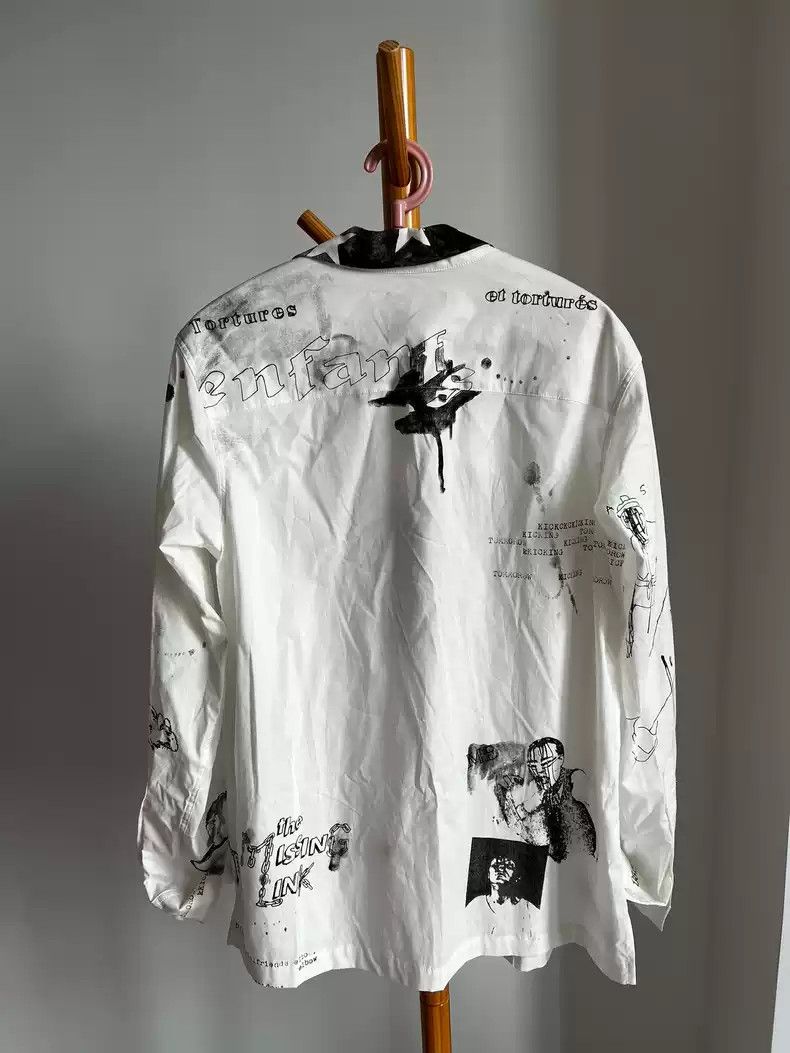 Enfants Riches Deprimes enfants riches deprimesWhite hand-painted graffiti shirt Size US S / EU 44-46 / 1 - 2 Thumbnail